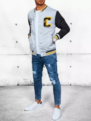 Herren Frühling Baseballjacke DSTREET TX4438 GRAU