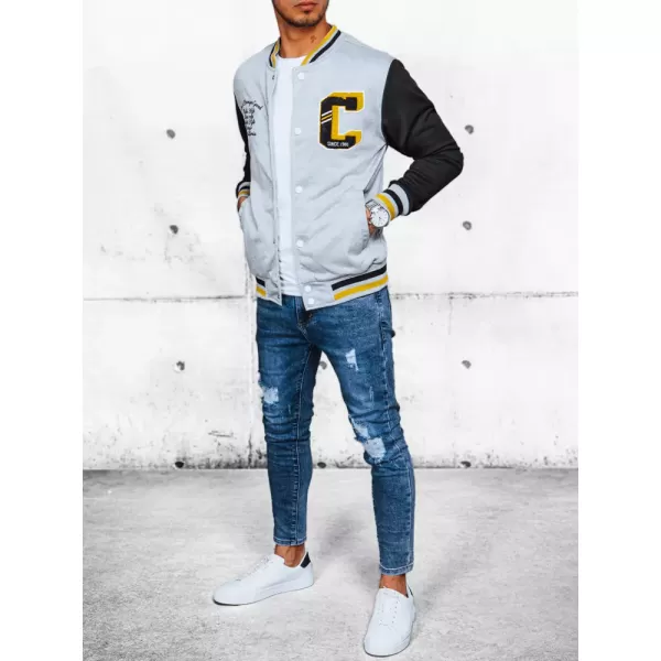  Herren Frühling Baseballjacke DSTREET TX4438 GRAU 