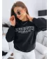 Frauen übergroße Sweatshirt für Frauen DSTREET MONTE ROSA BY1157 SCHWARZ