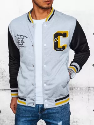 Herren Frühling Baseballjacke DSTREET TX4438 GRAU