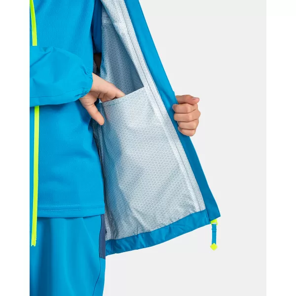 Kinderjacke KILPI DAMIRI-J TJ0518KI MINT/WEIß/TIEFSCHWARZ 