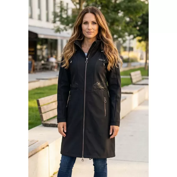  Softshell-Mantel für Damen KIXMI RITA SCHWARZ 