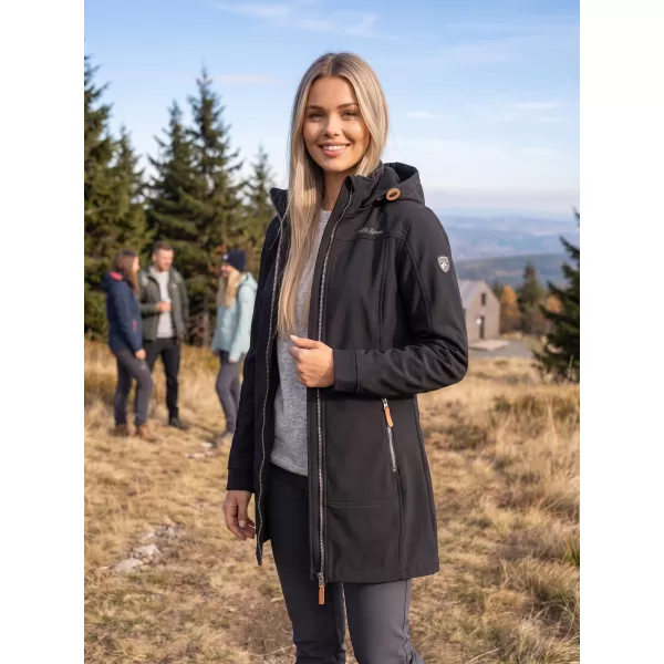  Softshell-Mantel für Damen ALTISPORT MAGGA LCTB220 SCHWARZ 