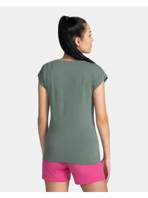 Damen-T-Shirt KILPI PROMO-W TL0366KI DUNKELGRÜN