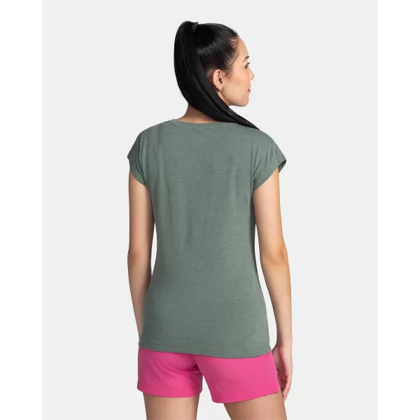  Damen-T-Shirt KILPI PROMO-W TL0366KI DUNKELGRÜN 