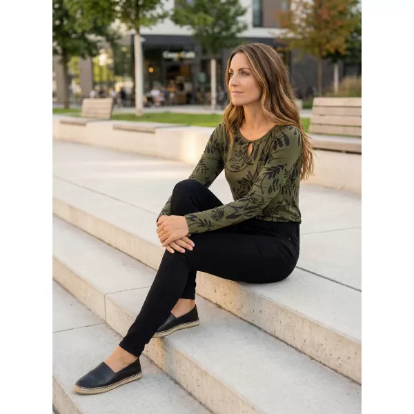  Damen-T-Shirt KIXMI ROAN MILITÄR 