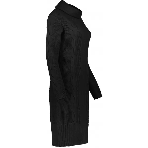  Langer Damenpullover ALTISPORT BELLA SCHWARZ 