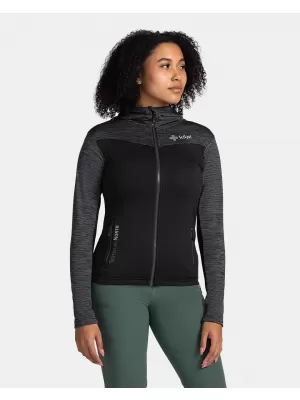 Fleece-Sweatshirt für Damen KILPI SEVELEN-W TL0203KI SCHWARZ