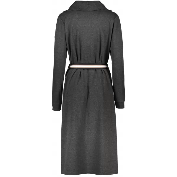  Langes Damen-Sweatshirt KIXMI ROSAMUNDA DUNKELGRAU MELIERT 