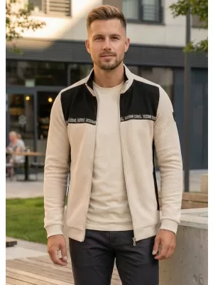Herren-Sweatshirt KIXMI REUBEN HELL BEIGE