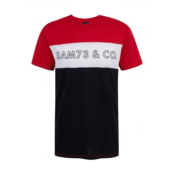 Herren-T-Shirt SAM 73 SEAMUS MT 828 ROT 