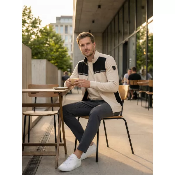  Herren-Sweatshirt KIXMI REUBEN HELL BEIGE 