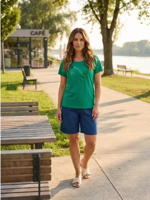 Damen-T-Shirt KIXMI ROCCA GRÜN