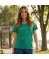 Damen-T-Shirt KIXMI ROCCA GRÜN