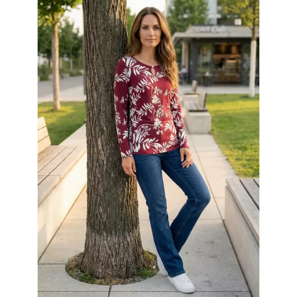  Damen-T-Shirt KIXMI ROAN BURGUND 