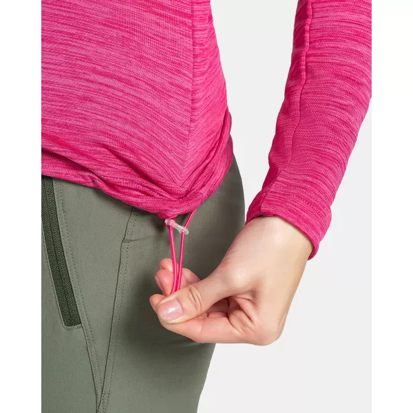  Fleece-Sweatshirt für Damen KILPI SEVELEN-W TL0203KI ROSA 