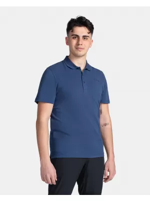 Herren-T-Shirt mit Kragen KILPI VILAR-M TM0371KI DUNKELBLAU