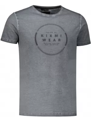 Herren-T-Shirt KIXMI RAY DUNKELGRAU