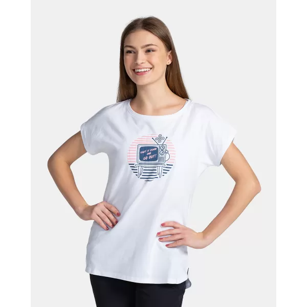  Damen-T-Shirt KILPI NELLIM-W TL0363KI WEIß 
