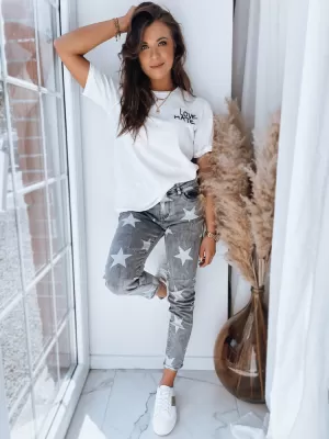 Damenhosen DSTREET STARS UY1486 GRAU