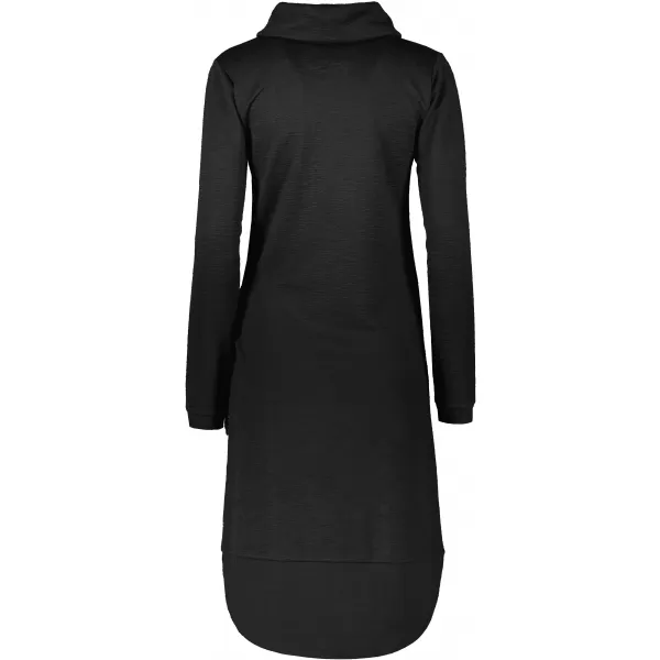  Sweatshirt-Kleid für Damen KIXMI RENIE SCHWARZ 