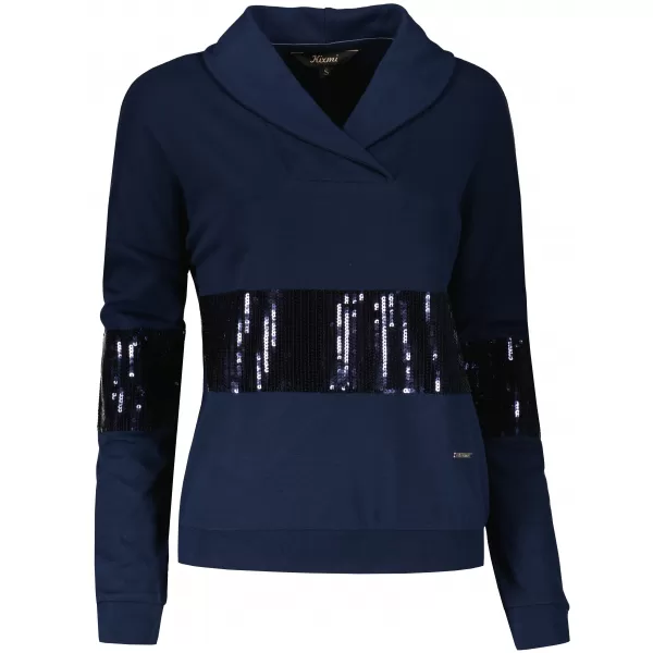  Damen-Sweatshirt KIXMI RANDY DUNKELBLAU 