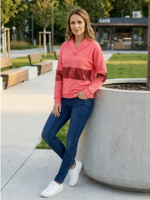 Damen-Sweatshirt KIXMI RANDY ROSA