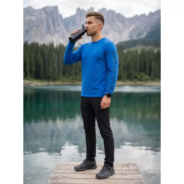  Herren-T-Shirt mit langen Ärmeln SAM 73 REGULUS MT 830 LEUCHTEND BLAU 