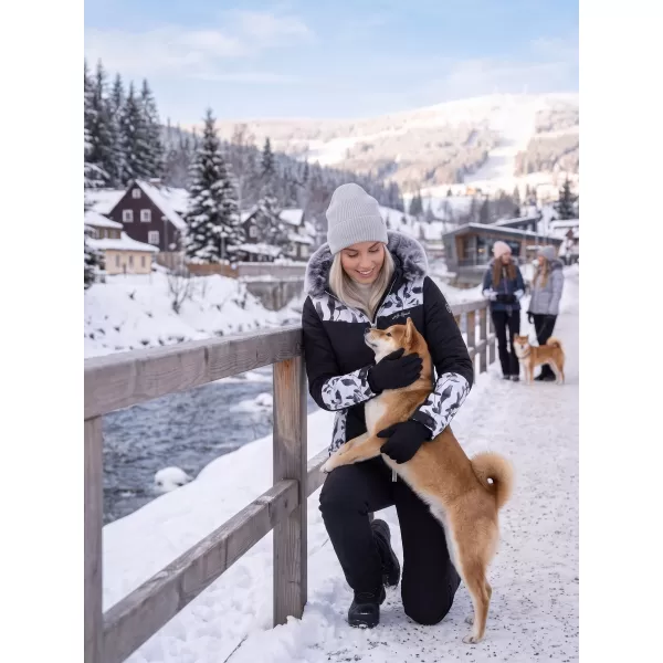  Winterjacke für Damen ALTISPORT BIANCA SCHWARZ 