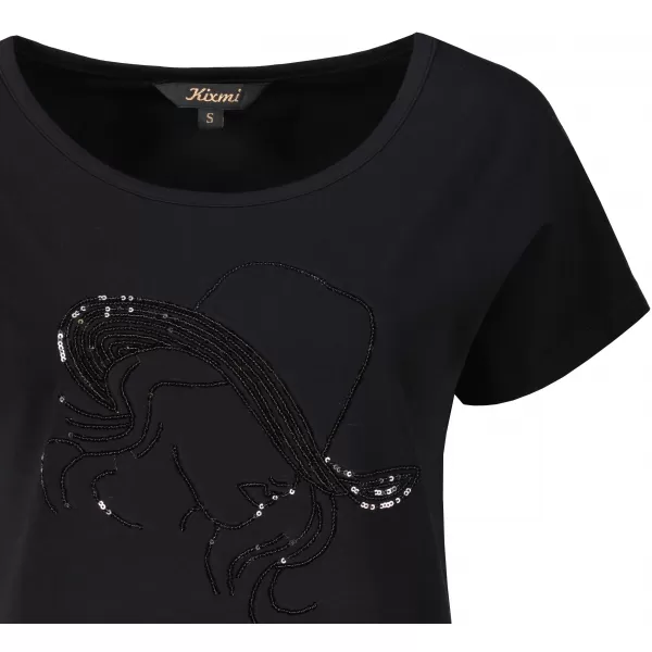  Damen-T-Shirt KIXMI ROCCA SCHWARZ 
