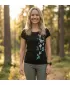 Damen-T-Shirt ALTISPORT ALW175122 SCHWARZ UND BLAU