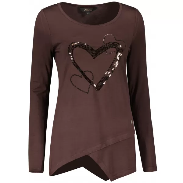  Damen-T-Shirt KIXMI RAIMY BRAUN 