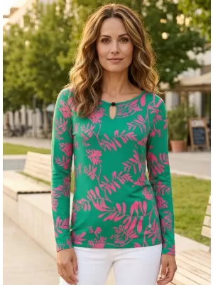 Damen-T-Shirt KIXMI ROAN GRÜN