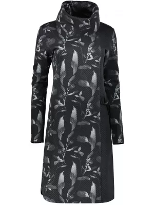 Sweatshirt-Kleid für Damen ALTISPORT BESSIE SCHWARZ