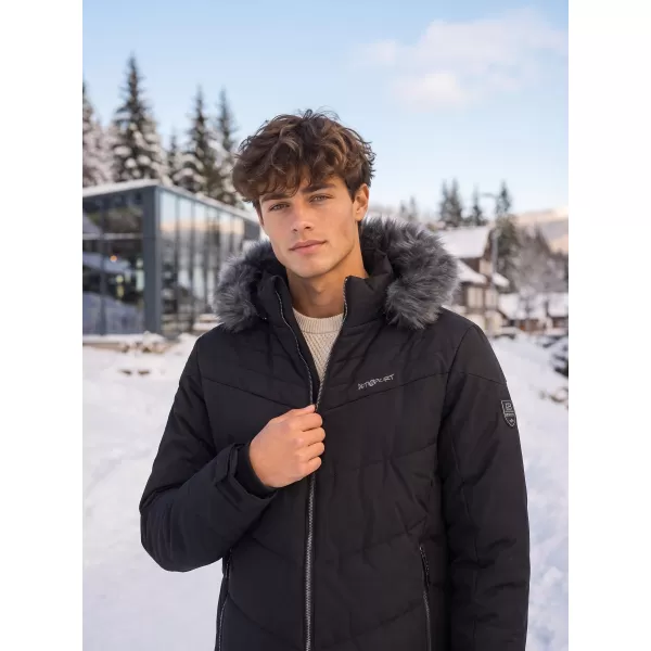  Herren-Winterjacke ALTISPORT BALDER SCHWARZ 