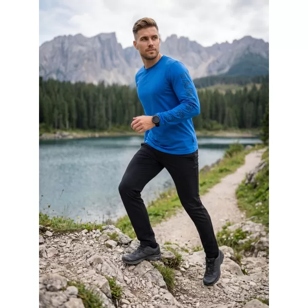  Herren-T-Shirt mit langen Ärmeln SAM 73 REGULUS MT 830 LEUCHTEND BLAU 