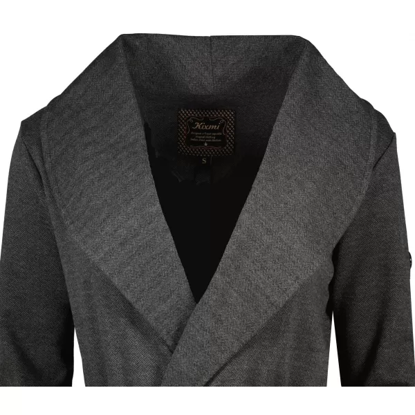  Langes Damen-Sweatshirt KIXMI ROSAMUNDA DUNKELGRAU MELIERT 