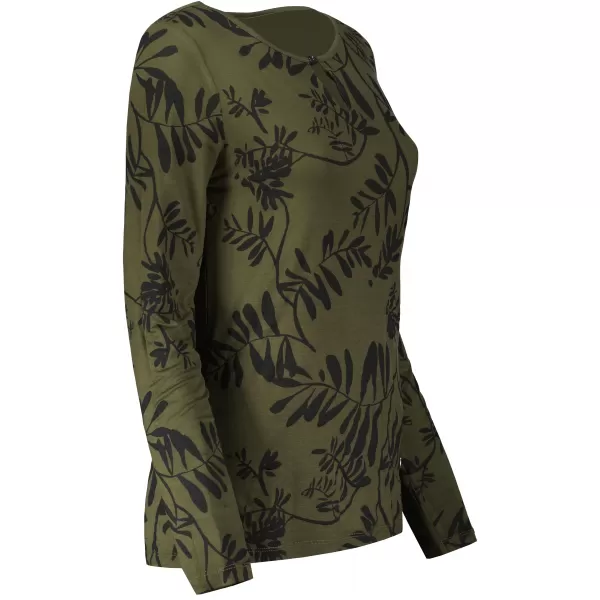  Damen-T-Shirt KIXMI ROAN MILITÄR 