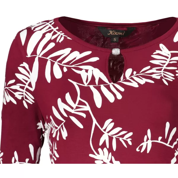  Damen-T-Shirt KIXMI ROAN BURGUND 