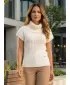 Damen-Strickweste KIXMI RAISA HELL BEIGE