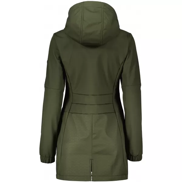  Softshell-Mantel für Damen KIXMI RHODIE MILITÄR 