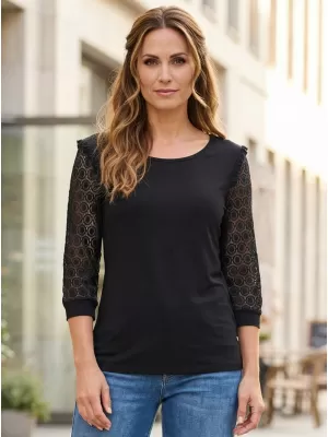 Damen-T-Shirt KIXMI REBECA SCHWARZ