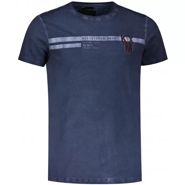  Herren-T-Shirt KIXMI RICKY DUNKELBLAU 