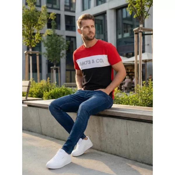  Herren-T-Shirt SAM 73 SEAMUS MT 828 ROT 