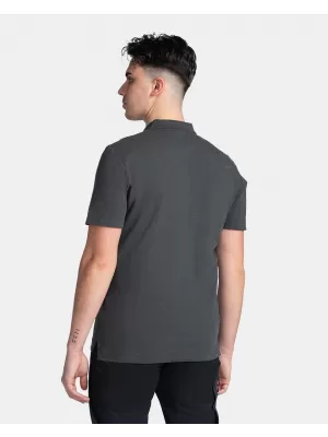 Herren-T-Shirt mit Kragen KILPI VILAR-M TM0371KI SCHWARZ