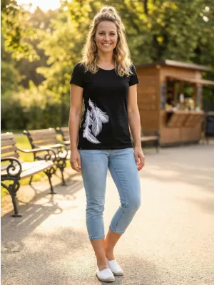 Dámské triko ALTISPORT CARRYOVER ALW112/PUSTA ČERNOBÍLÁ