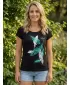 Damen-T-Shirt ALTISPORT ALW178122 SCHWARZ UND BLAU