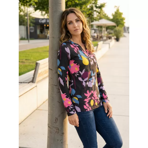  Damen-T-Shirt KIXMI ROWENA SCHWARZ 