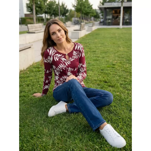  Damen-T-Shirt KIXMI ROAN BURGUND 