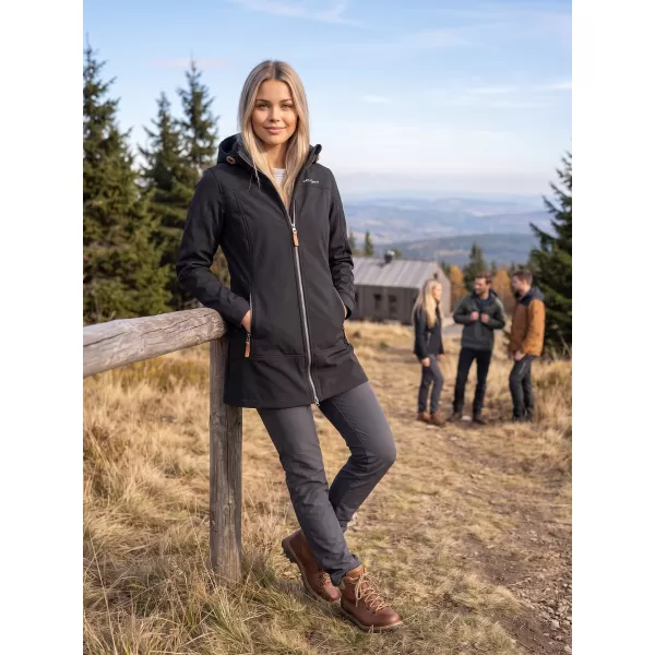  Softshell-Mantel für Damen ALTISPORT MAGGA LCTB220 SCHWARZ 